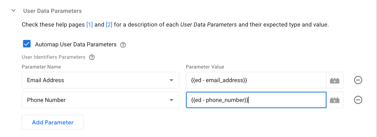 User Data