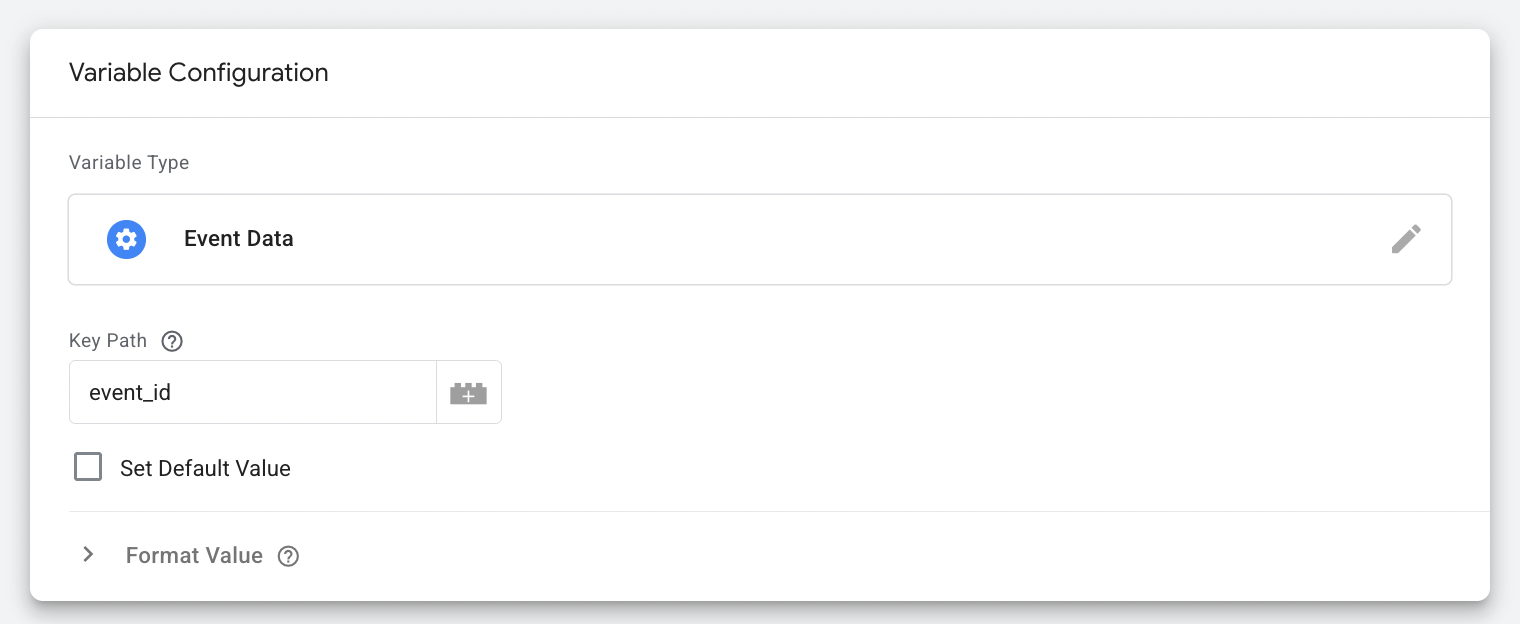 Use the configurations as shown in the screenshot