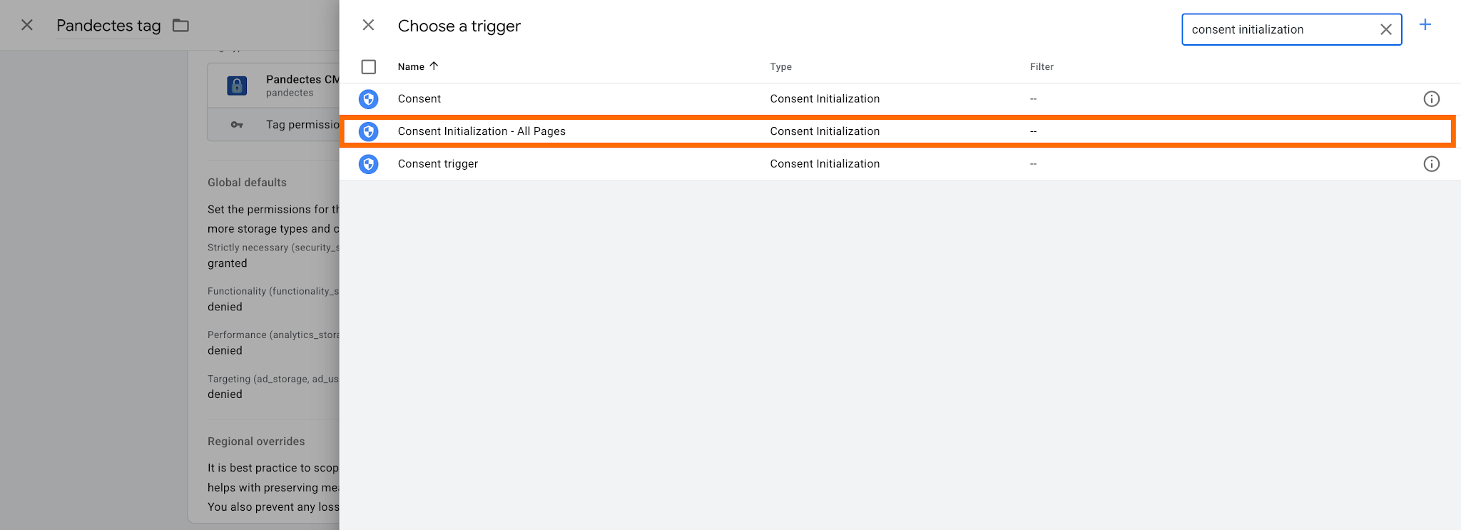 Consent Initialization - All pages