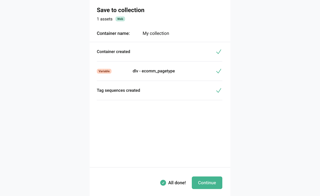 Save to collection