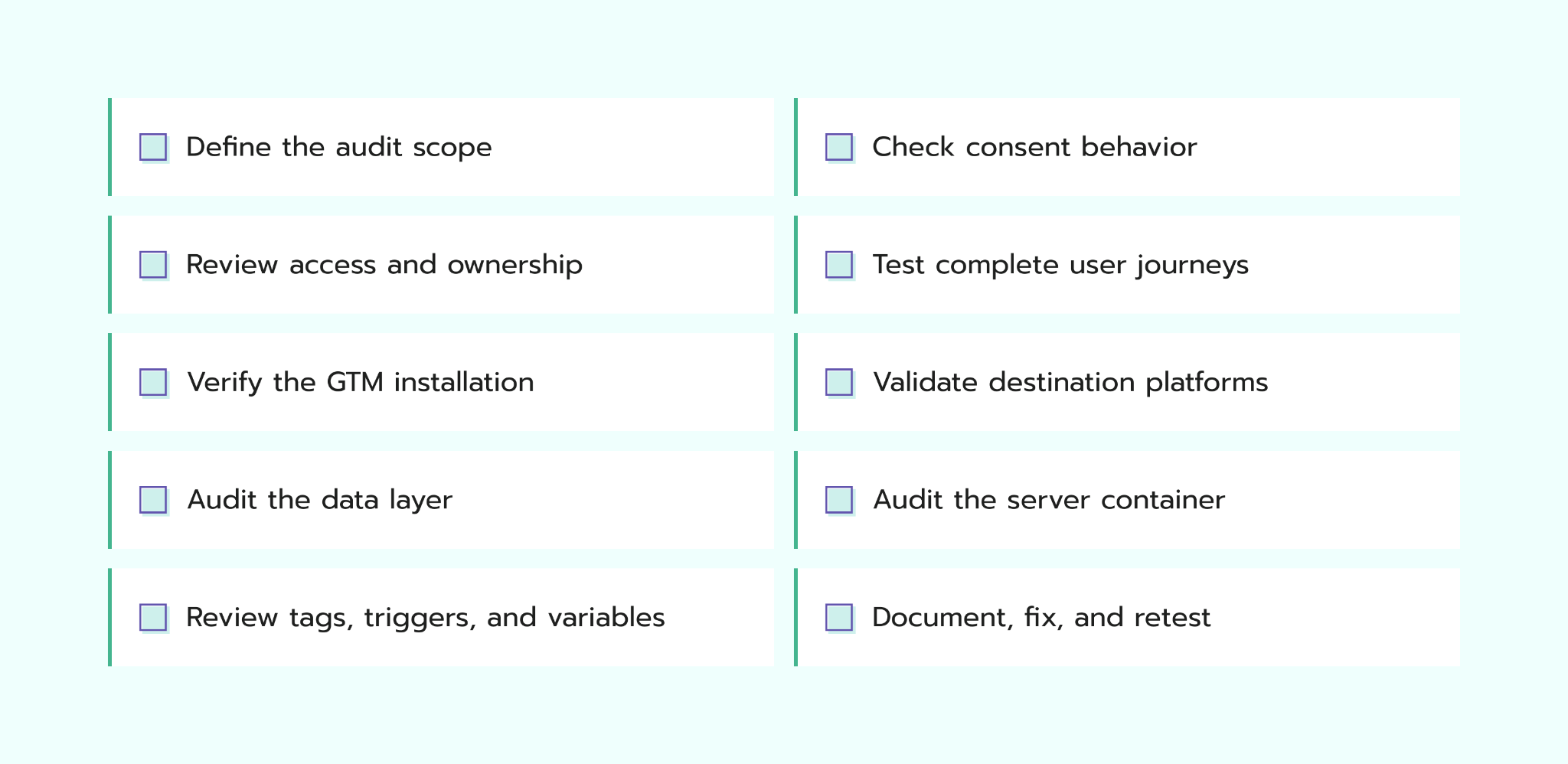 How to audit your GTM setup: checklist