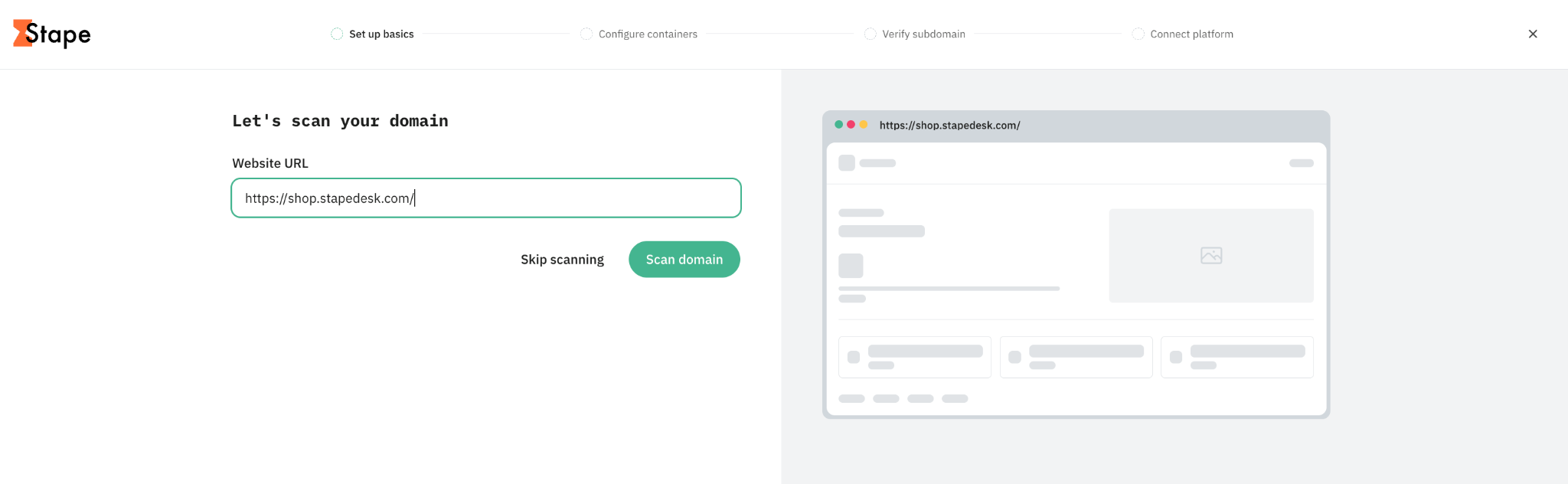 Scan domain