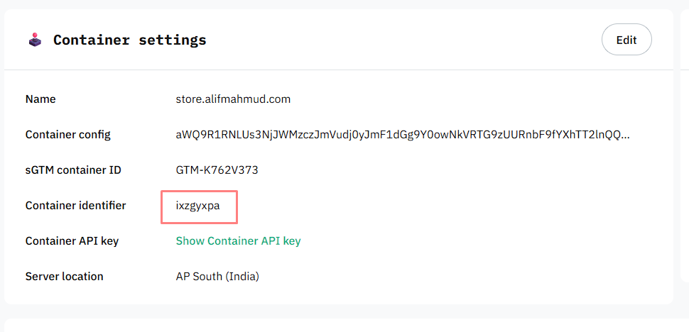 Container identifier