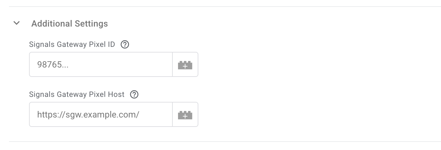 Additional Settings