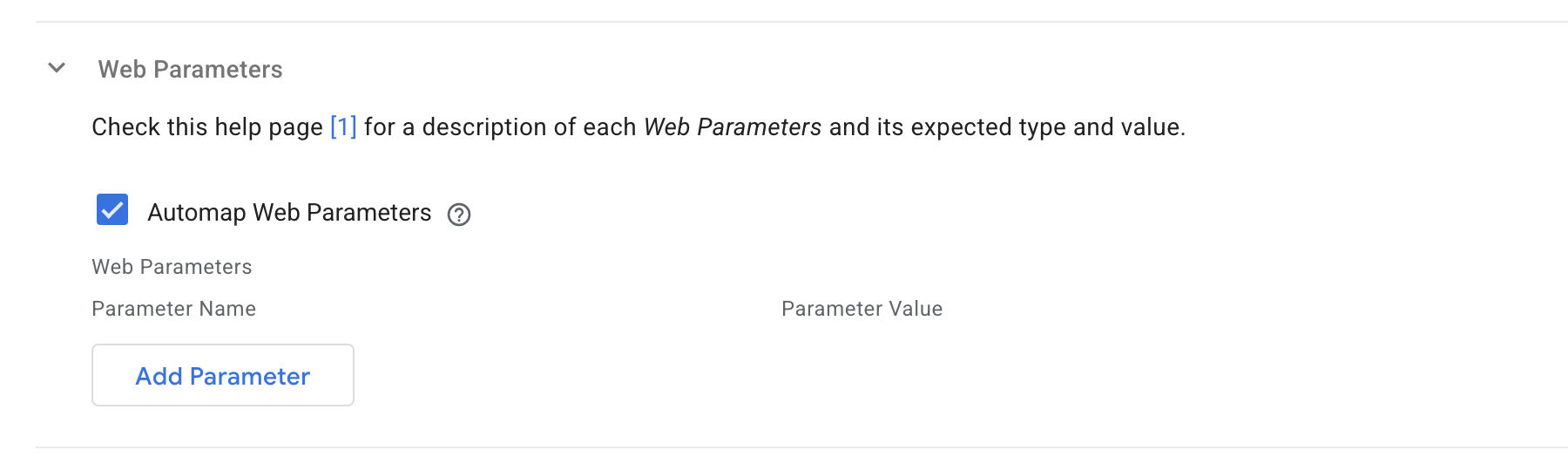 Web Parameters