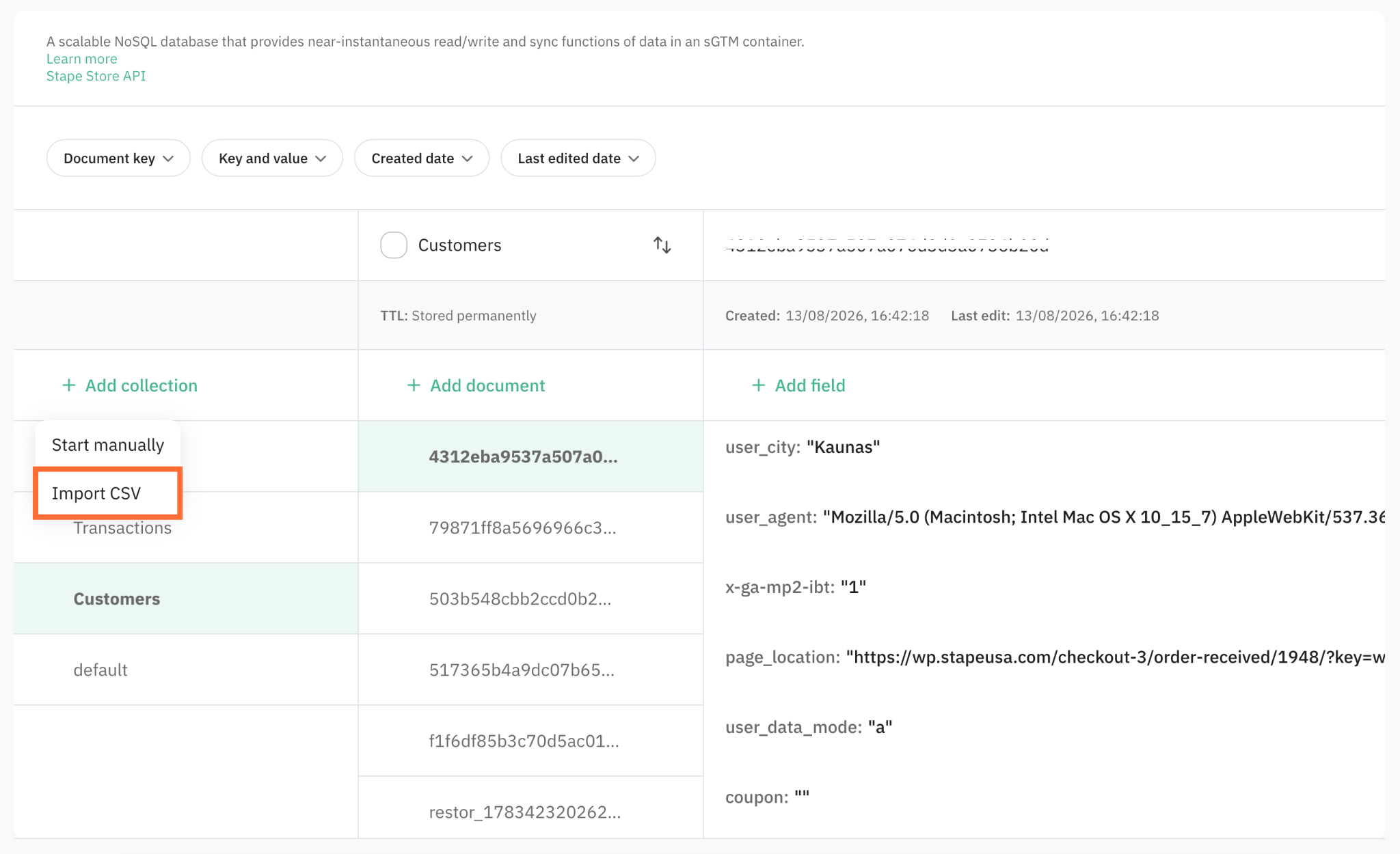 Import CSV