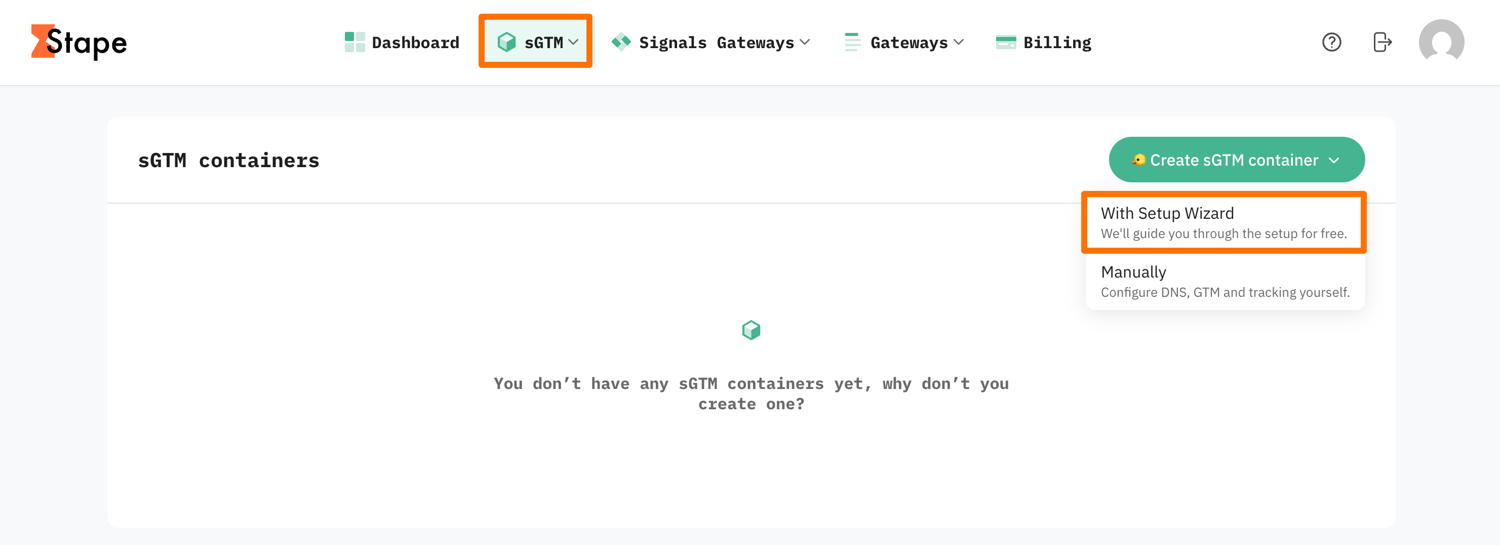 With Setup Wizard