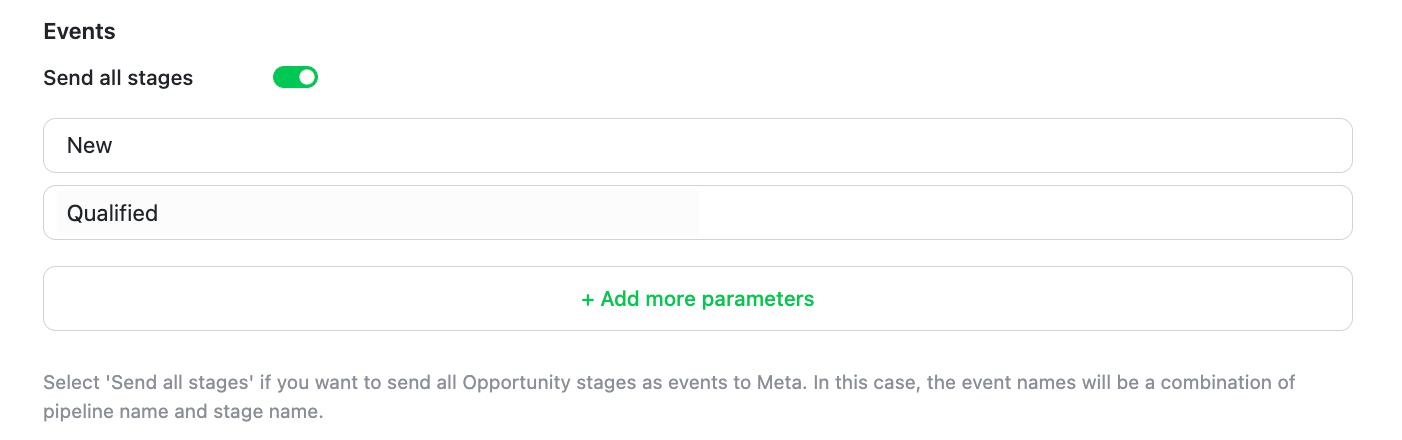 Send all stages