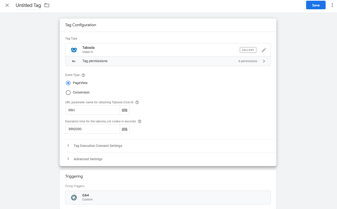 taboola s2s integration